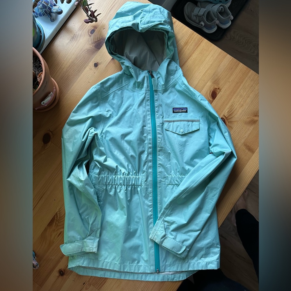 Girls Medium (10) Patagonia H2no Rain Jacket